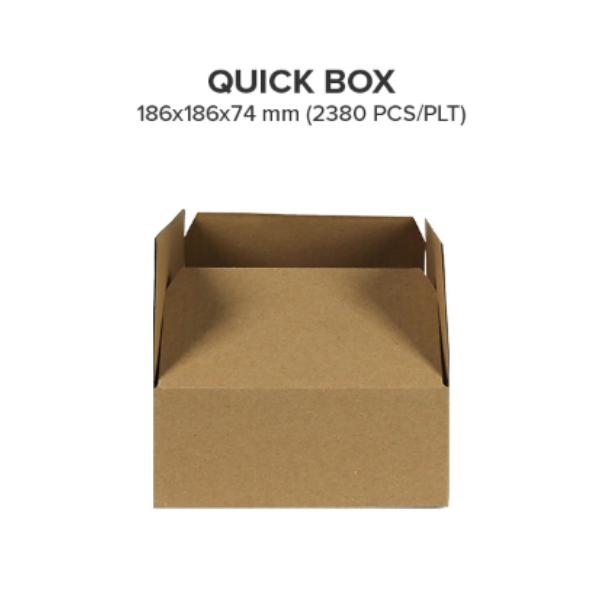 Quick Box186x186x74 mm utan tejp