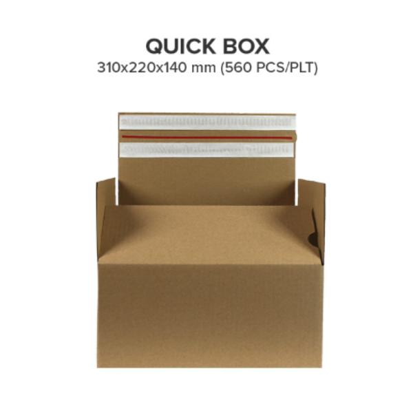 Quick Box 310x220x140 mm med 2 tejper