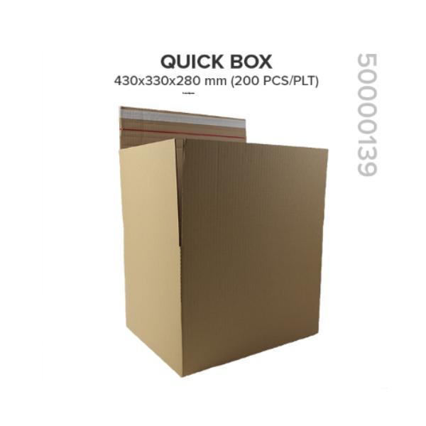 Quick box med tejp 430x330x280/235/195/170