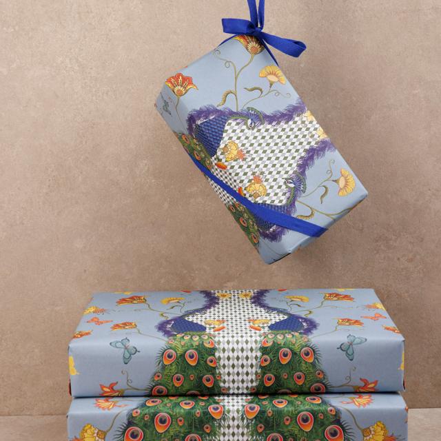 Presentpapper 3676 Peacock Fantasy 55 cm x 100 m