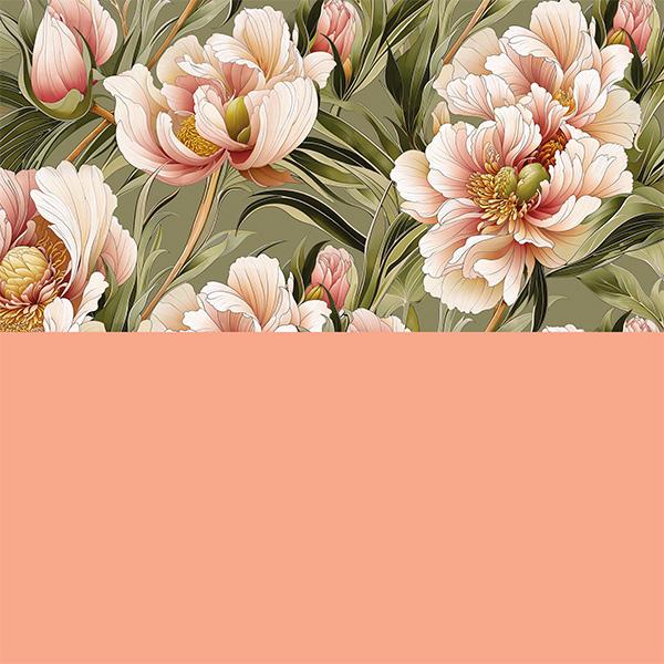Presentpapper 3683 Summer Peony 55cm x 100m