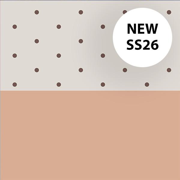 Presentpapper 3718 Polka Dot Coffee Cream 55cm 100m