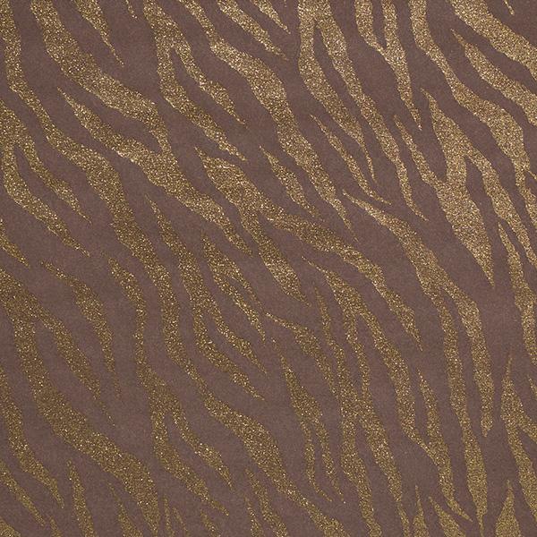 Julpapper 55 Brown Gold Zebra