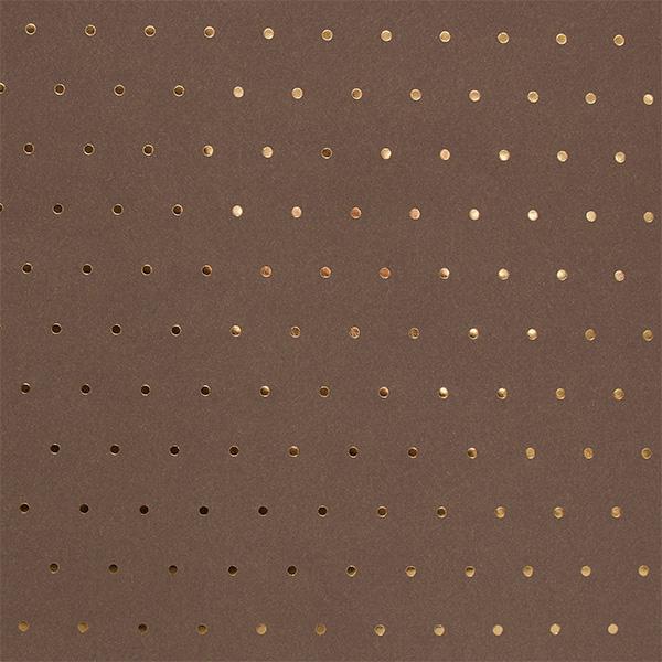 Julpapper 6293 Walnut Mini Dots Gold