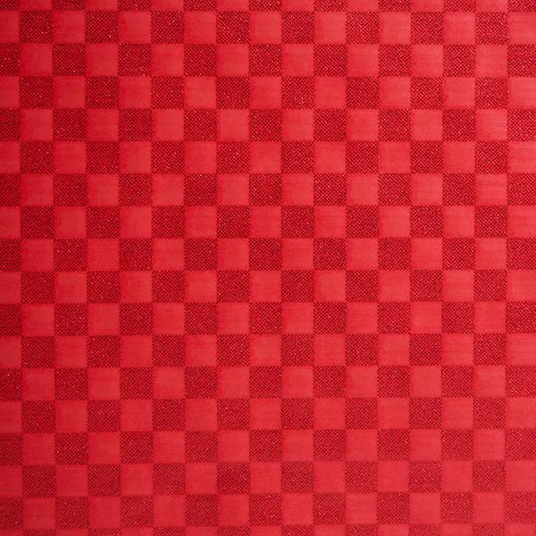 Julpapper 6352 Red Chess Glitter