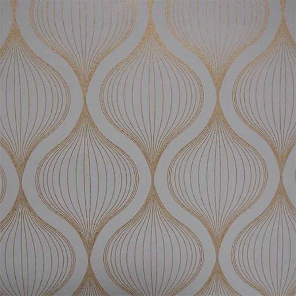 Julpapper 6356 Creme ornaments 