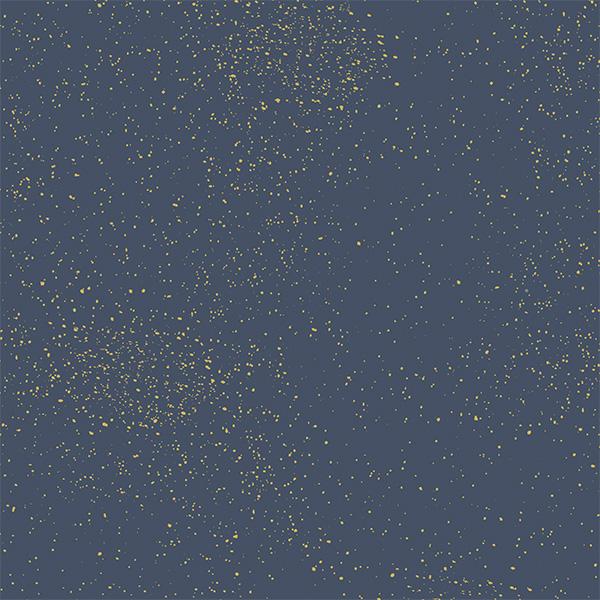 Julpapper 6411 Blue Golden Star Cluster