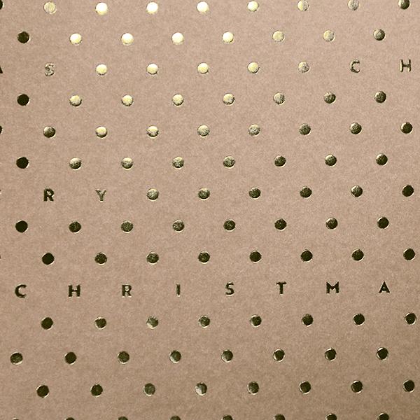 Julpapper 6464 Light Brown X-Mas Dots 55 cm