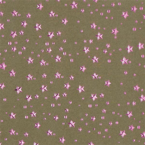 Julpapper 6467 Olive Little Stars 55 cm