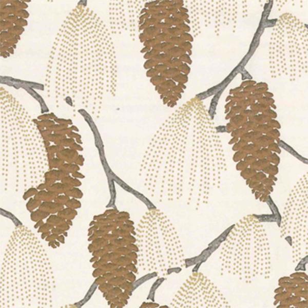 Julpapper 6472 Beige Peaceful Pinetree 55 cm