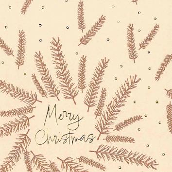 Julpapper 6501 Christmas Wreath Bordeaux 55cm x 100m