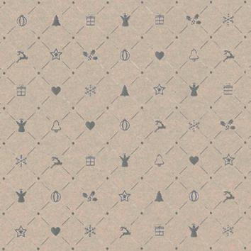 Julpapper 6511 Christmas Tradition Cool Grey 55cm x100m