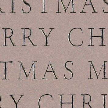 Julpapper 6517 Slender Merry Christmas Warm Grey 55cm x100m