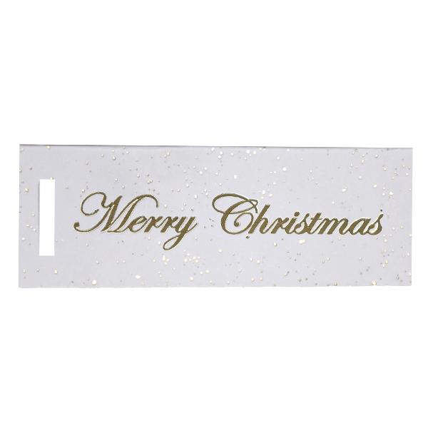 Tag Merry Christmas Gold Dust Ivory 90 st