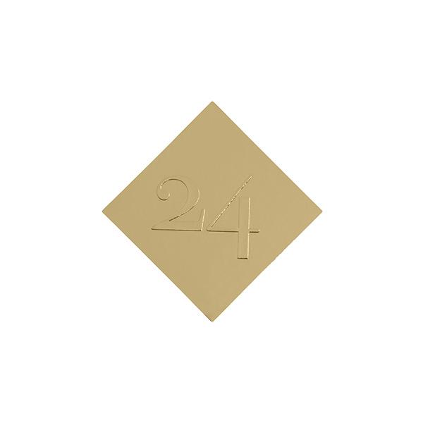 Etiket 60x60mm 24 guld 500stk.