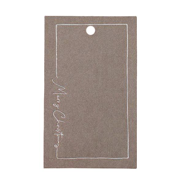 To & From Tag Christmas Greatings card Grå 90st