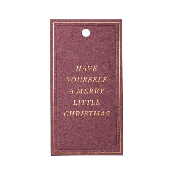 To & From Tag Christmas Greatings Lila 90st