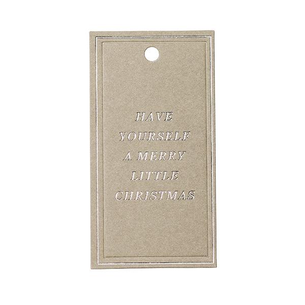 To & From Tag Christmas Greatings Beige 90st