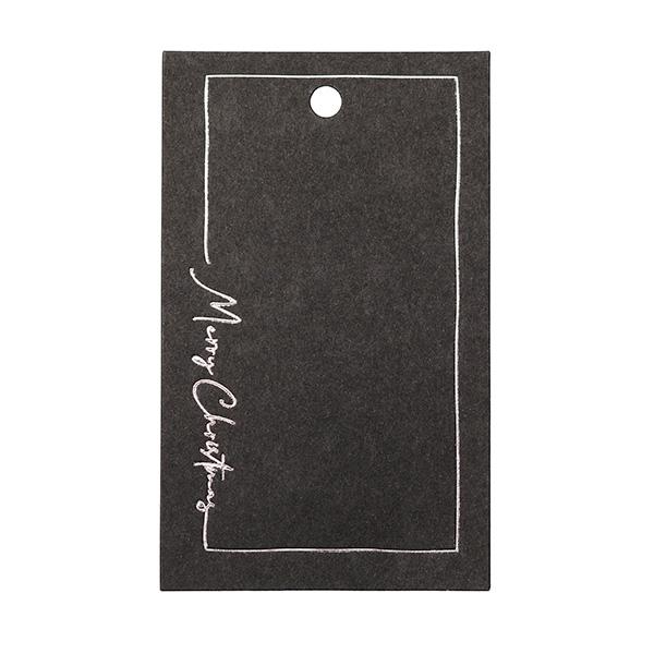 To & From Tag Christmas Greatings card Svart 90st