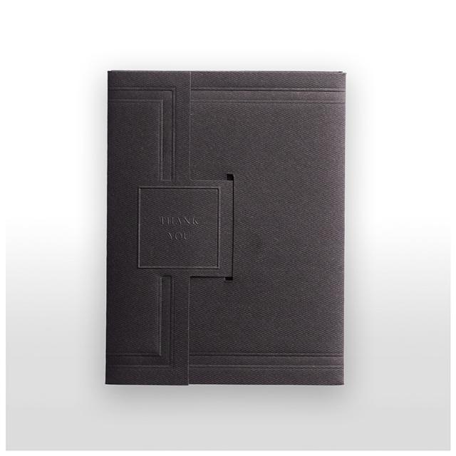 Omslag för presentkort Svart 10x13 cm.