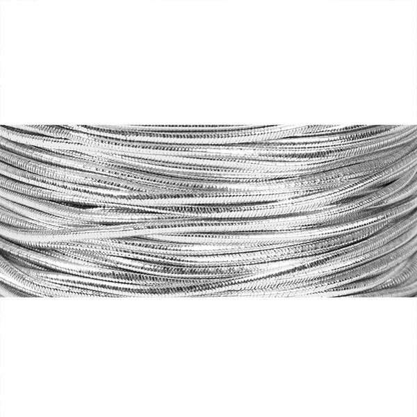 Elastiskt band Silver 1mm x 200m