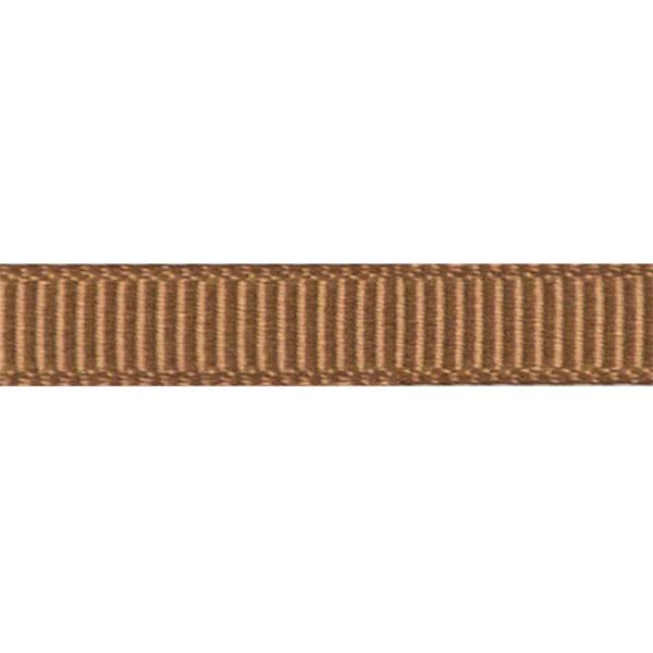 Ribbat silkeband 6mm 90m. Golde Brown