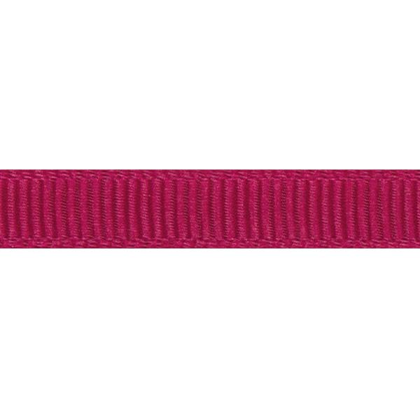 Ribbat silkeband 6mm 90m. Raspberry