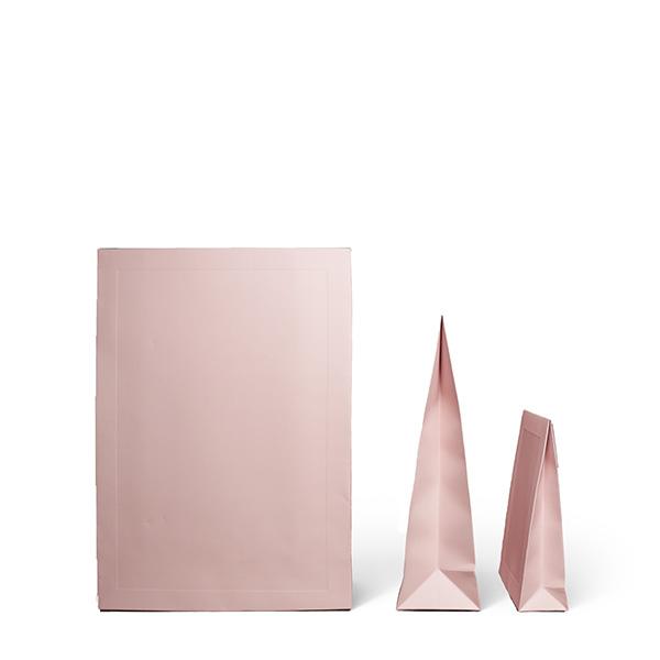 Presentpåse Pale Dusty Rose m ram 160x60x230+60mm (100)