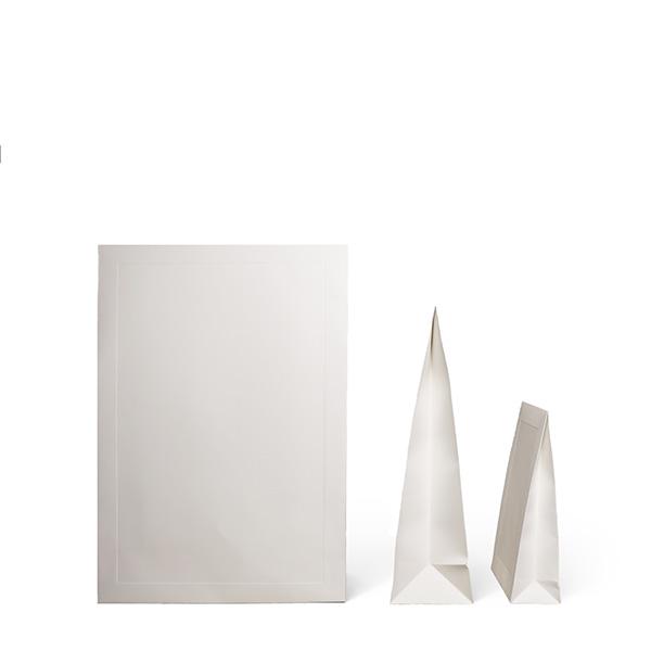 Presentpåse Vit m ram 160x60x230+60mm (100) 