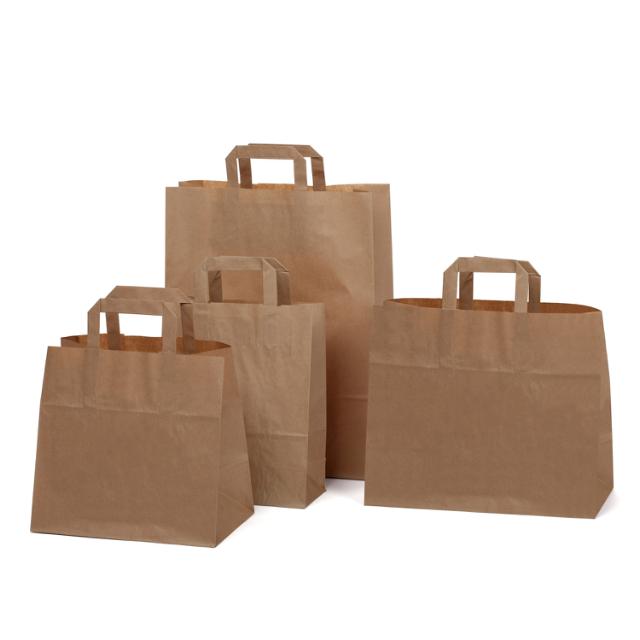 Papperskasse Brun Kraft PLlat 32x12x41cm