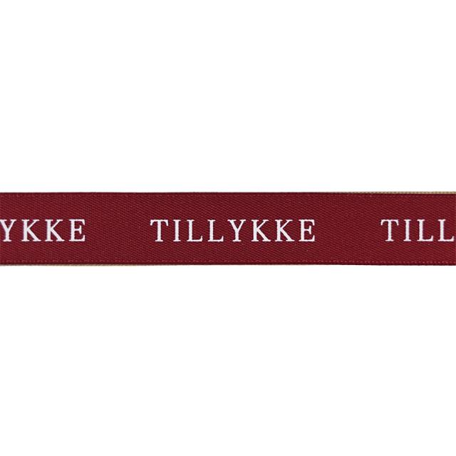 Silkebånd, Red, TILLYKKE