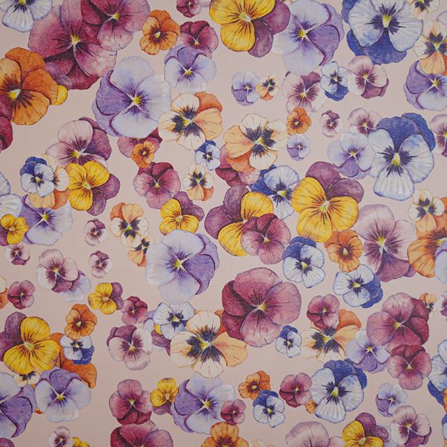 Gavepapir, Pansy by Annemette Voss, 57 cm x 150 m