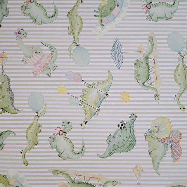 Gavepapir, Dino, 57 cm x 150 m