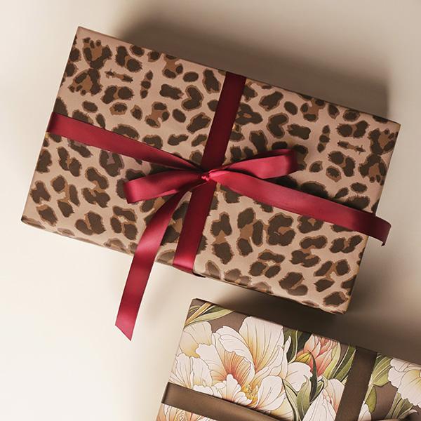 Presentpapper 3694 Autumn Leopard 55cm x100m Utgående