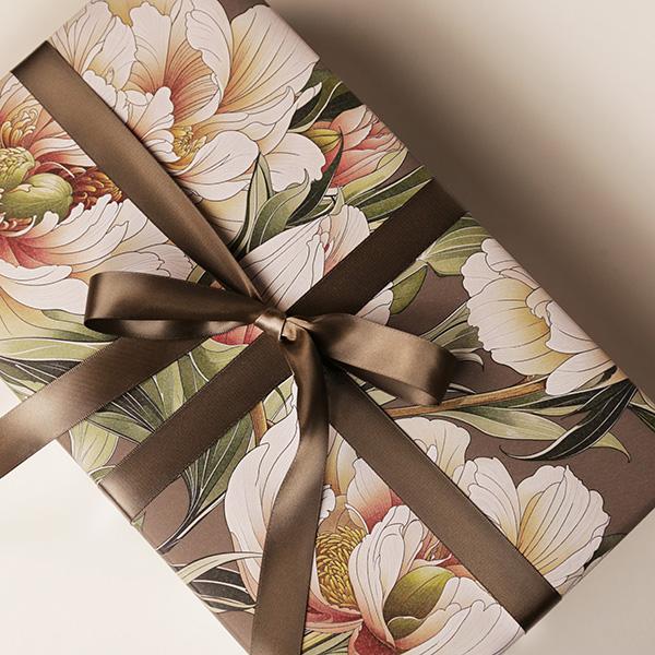 Presentpapper 3695 55cm Autumn Peony, 100m