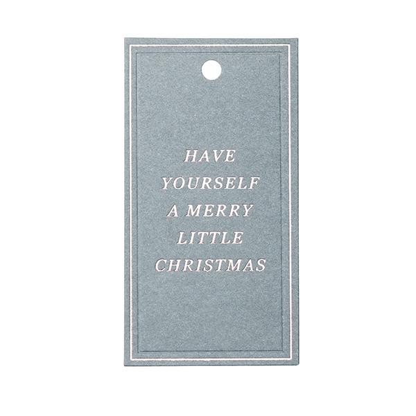 To & From Tag Christmas Greatings Grå 90st