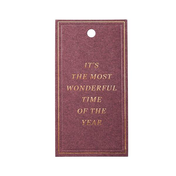 To & From Tag Christmas Greatings Lila 90st