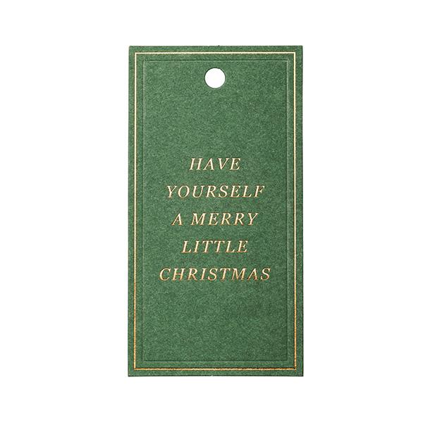 To & From Tag Christmas Greatings Grön 90st