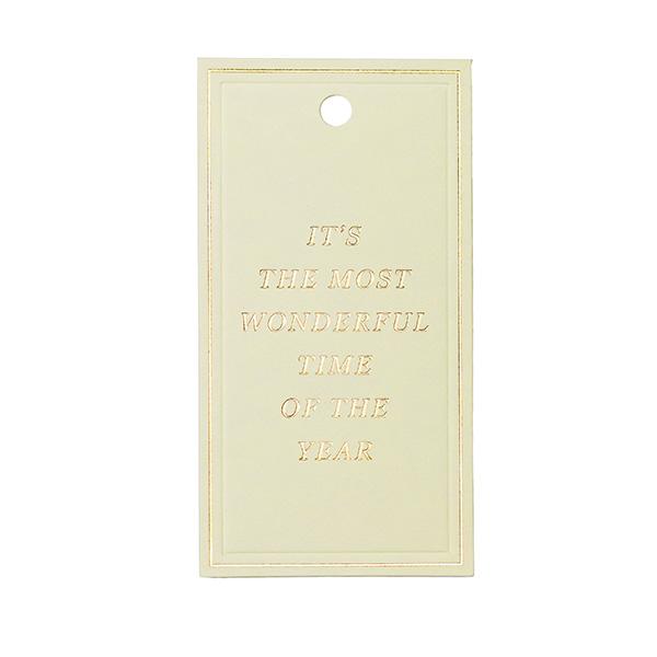 To & From Tag Christmas Greatings Cream 90st 