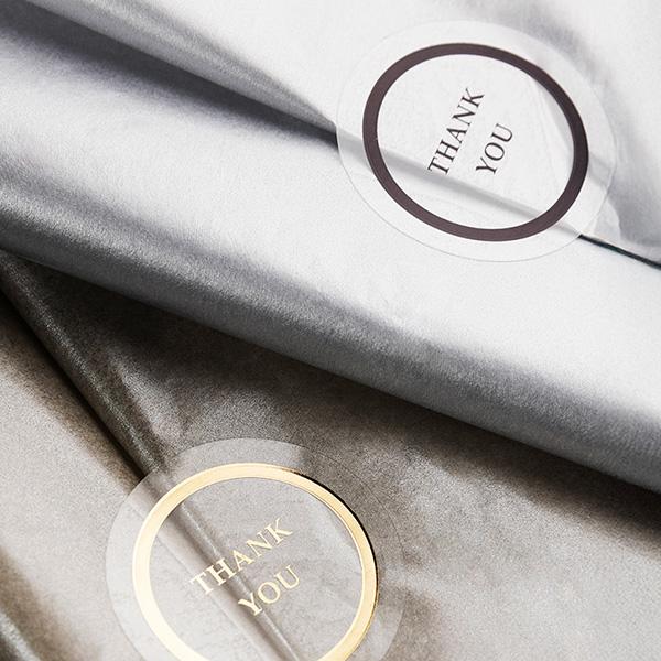 Etikett Thank You Ø55 mm. Guld 200 st.