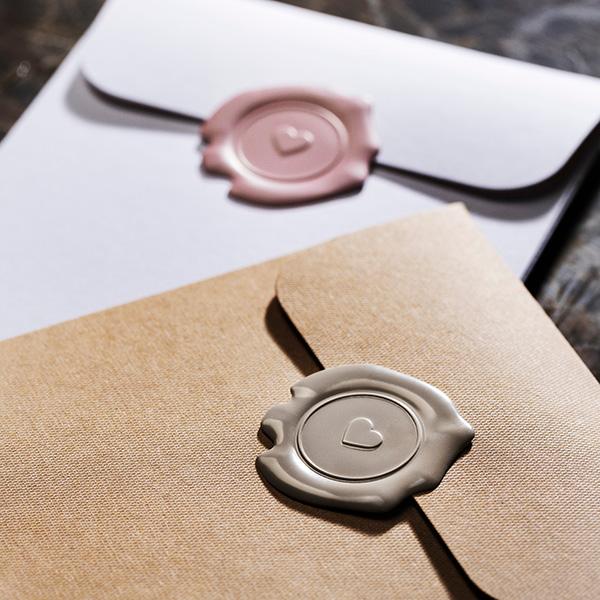 Sticker Sigill Pastell Hjärta 90st