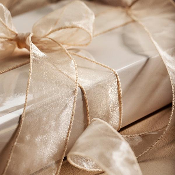 Organza band Champagne 40mm x 45m