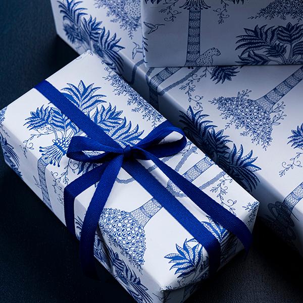 Herringbone woven 12mm Cobalt Recl.90m