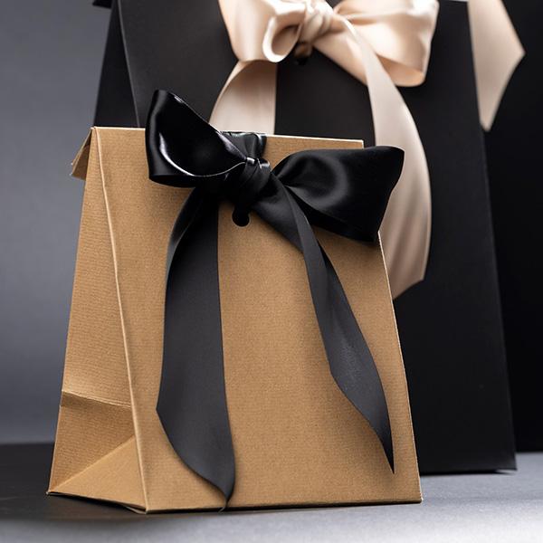 Presentpåse Präglad Natur 16x12x20cm